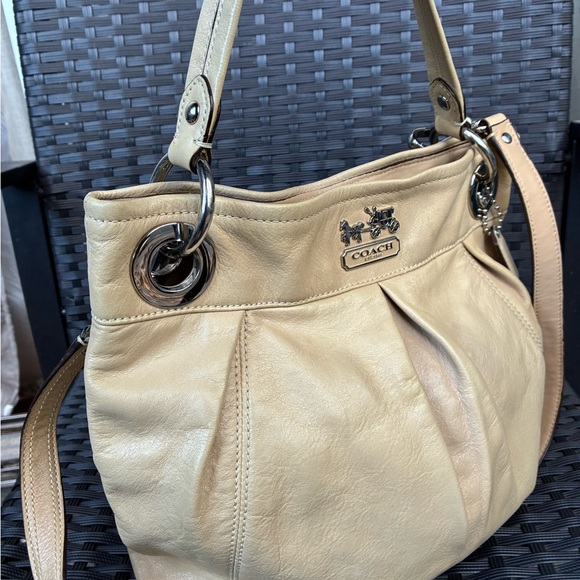 Coach Bag,Coach Tan Leather Shoulder Bag - Picture 3 of 14
